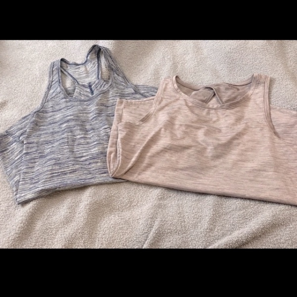 Two women’s athletic tanks